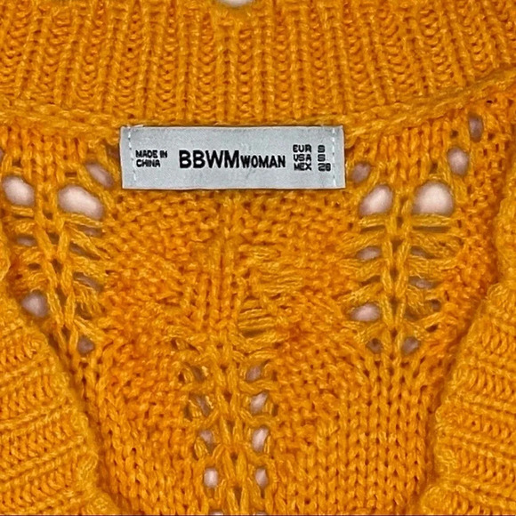 BBWM WOMAN Flutter Sleeve Cardigan Size Small - Picture 4 of 5